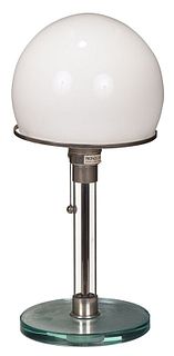Wilhelm Wagenfeld Mid Century Glass Table Lamp