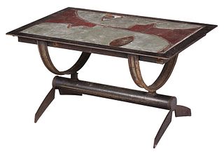 Studio Craft Enameled Iron Side Table