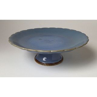 Antique Chinese Junyao Glazed Footed Dish