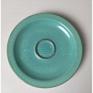 Chinese Celadon Glazed Small Tea Cup Dish