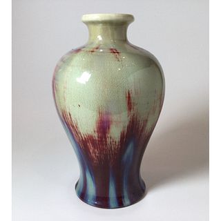 Chinese Porcelain Flambe Glazed Vase