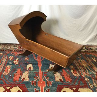 Early American Walnut Child's Cradle Dovetailed Joints