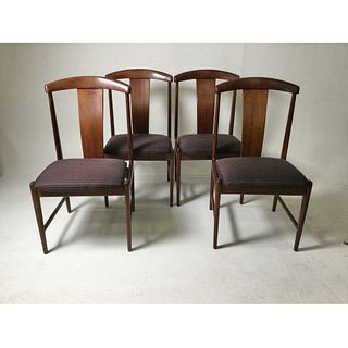 Set of Four Teak Dining Chairs by Folke Ohlsson for DUX, 1950s