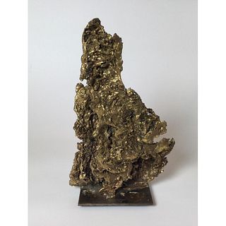 Brutalist Abstract Bronze 1977