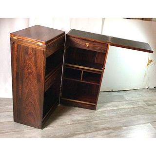 Danish Modern Rosewood Captains Bar by Reno Wahl Iversen Made by Dyrlund