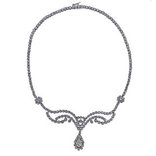 14 Carat Diamond 18k Gold Necklace