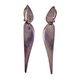 Georg Jensen Sterling Silver Dangle Earrings 