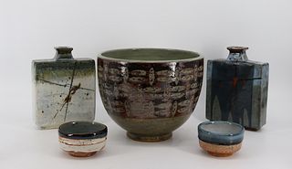 GREEN, Al (American, 20th C.) Glazed Pottery