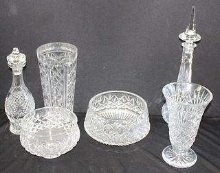 Waterford Cut Glass Grouping.
