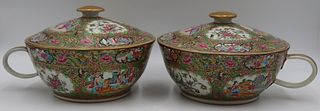 Pair of Chinese Export Lidded Chamber Pots.