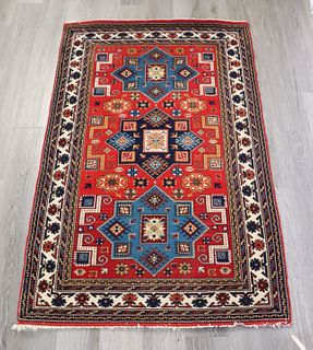 Vintage And Finely Hand Woven Area Carpet