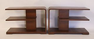 Midcentury Pr Of Frankl Syle End Tables .