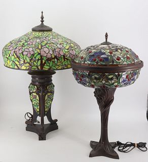 2 Reproduction Tiffany Style Lamps