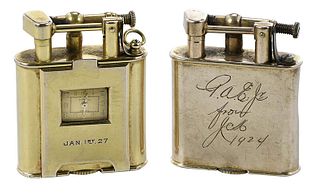 Two English Gold Lighters