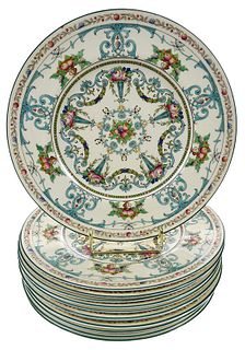 12 Royal Worcester Cabinet Plates 