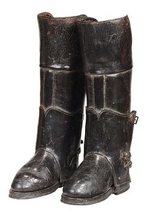 Pair of Oversize Leather Riding Boots