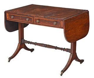 Regency Rosewood Inlaid Sofa Table