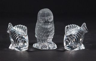 (3) WATERFORD CRYSTAL PAPERWEIGHTS