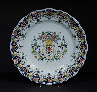 FRENCH FAIENCE CHARGER