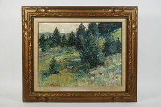 LANDSCAPE PAINTING SIGNED "MANFRED", CIRCA 1930S