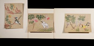 (SET OF 6) CHINESE PITH PAINTINGS