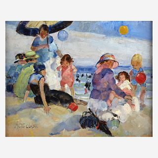 Martha Walter (American, 1875–1976) A Day at the Beach