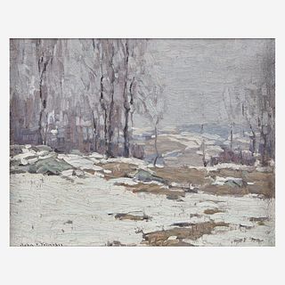 John Fulton Folinsbee (American, 1892–1972) Grey Day - Winter
