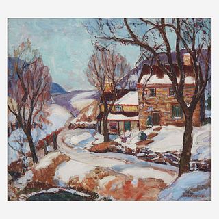 Fern Isabel Coppedge (American, 1883–1951) Lumberville House in Winter