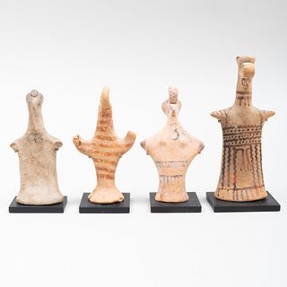 Group of Four Boeotian Terracotta Votive Figures