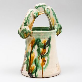 Betty Woodman Glazed Ceramic Basket