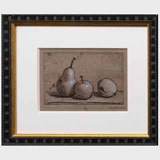 Robert Kulicke (1924-2007): Three Fruits; and One Pear