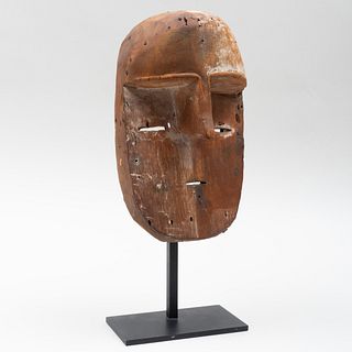 Fang Aduma Carved Wood Mask, Gabon