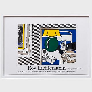 After Roy Lichtenstein (1923-1997): Heland Thorden Wetterling Galleries Exhibition Poster
