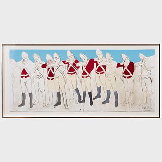 Larry Rivers (1923-2002): Redcoats (Fold Out), from Boston Massacre