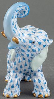 Herend Painted Porcelain Elephant