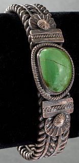 Gary Reeves Navajo Silver Turquoise Bracelet