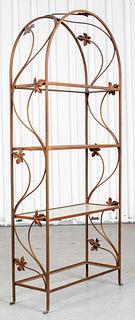 Wrought Iron Arched Etagere