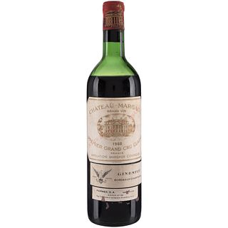 Château Margaux. Cosecha 1960. Grand Vin. Premier Grand Cru Classé. Margaux. Nivel: en la mitad del hombro.