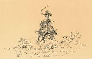 J. Pricker, Untitled (Cowboy Roping), 1969