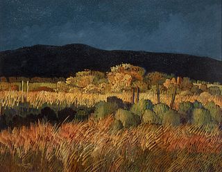 Donna Clair, Taos Evening Light, 1996