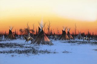 John Paul Strain, Indian Sunset - Winter, 1986