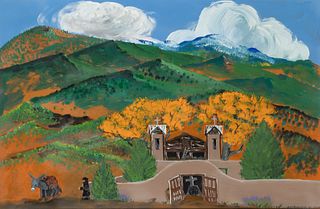 Ruben O. Montoya, Untitled (New Mexico Church and Landscape), 2006