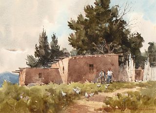 Lowell Ellsworth Smith, Leghorns at Rancho de Los Golondrinas, 1984