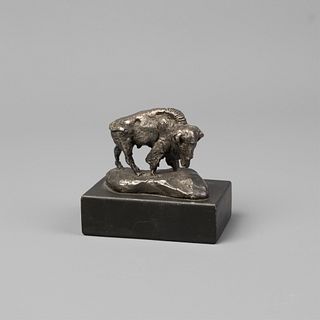 After Charles Marion Russell, Trigg Cast Silver Buffalo