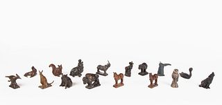 Dan Ostermiller, Group of Fifteen Miniature Bronze Figures