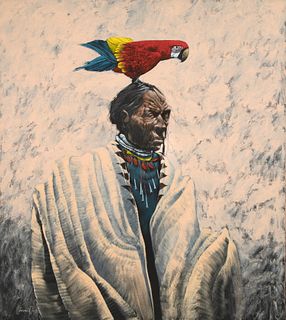 Lawrence Lee, Indian with Parrot