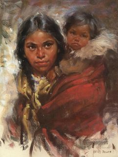 Harley Brown, Dogrib Mother and Child
