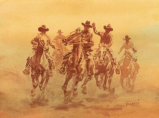 Vic Donahue, Untitled (Cowboys Riding)