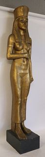 Large Gilt Egyptian Style Figure Of Cleopatra
