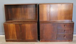 Midcentury Pair Of Cabinets Signed "Mobil"